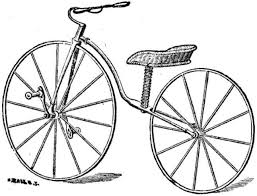 Pedal på forhjulet,1869