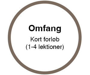 Undervisningsforløb: Omfang af forløbet er kort (1-4 lektioner)