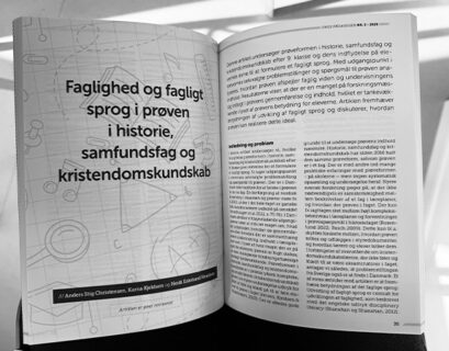 Faglighed og fagligt sprog i prøven i historie, samfundsfag og kristendomskundskab